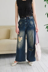 heart damage denim