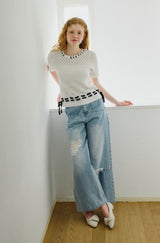 heart damage denim