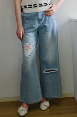 heart damage denim