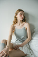 cup in tulle frill heart camisole