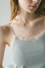 cup in tulle frill camisole