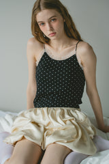 cup in tulle frill heart camisole