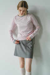 drawstring sheer long sleeve tops