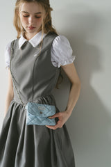 paddet chain pouch bag