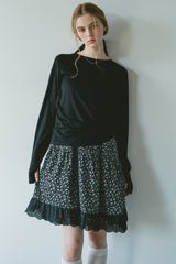 drawstring sheer long sleeve tops