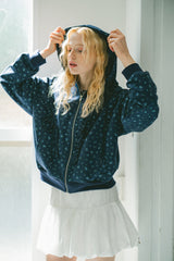 heart frill hoodie