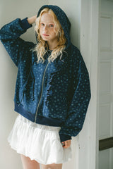 heart frill hoodie
