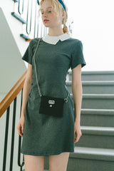paddet chain pouch bag