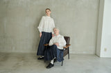 made in Japan tuck denim skirt