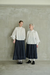 made in Japan tuck denim skirt