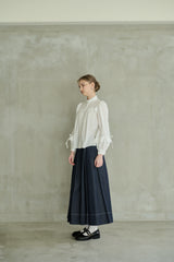 made in Japan tuck denim skirt