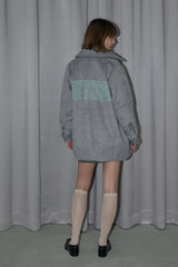 lace docking wool coat