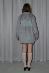 lace docking wool coat
