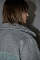lace docking wool coat