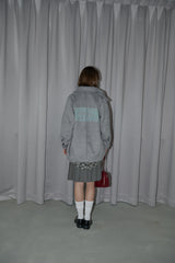 lace docking wool coat