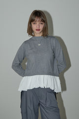 docking peplum knit