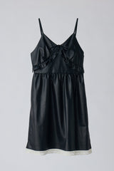 leather frill onepiece
