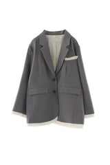 oversized layered jacket