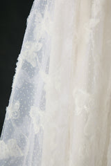 volume tulle butterfly dot skirt