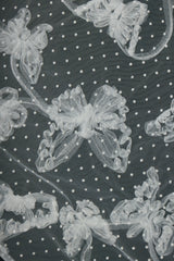 volume tulle butterfly dot skirt