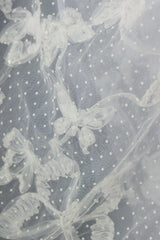 volume tulle butterfly dot skirt