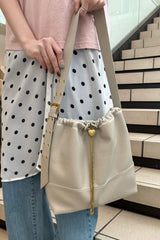 heart charm shoulder bag