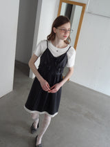 leather frill onepiece