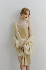 cup in velours frill camisole