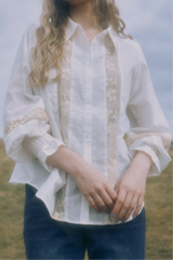 bohemian cotton lace blouse