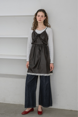 leather frill onepiece