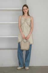 leather frill onepiece