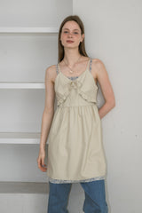 leather frill onepiece