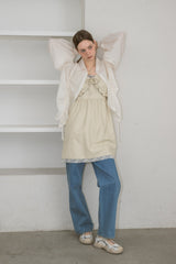 leather frill onepiece