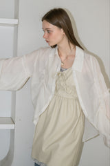 leather frill onepiece