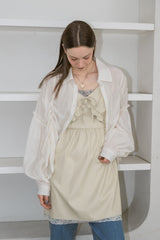 leather frill onepiece