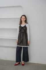 leather frill onepiece