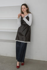 leather frill onepiece