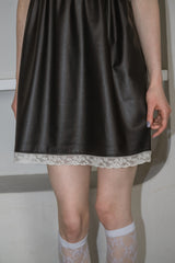 leather frill onepiece