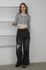heart damage denim