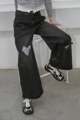 heart damage denim