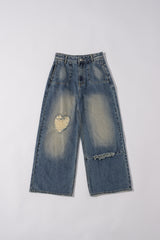 heart damage denim