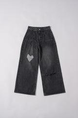 heart damage denim