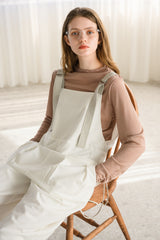 side ribbon overalls