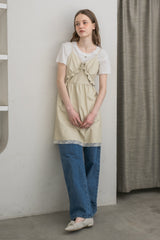 leather frill onepiece