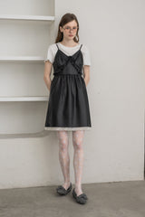 leather frill onepiece