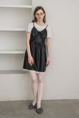 leather frill onepiece