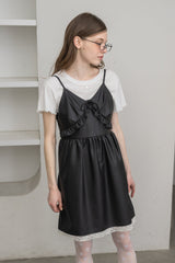 leather frill onepiece