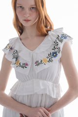 flower embroidery onepiece