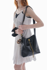 heart charm shoulder bag