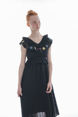 flower embroidery onepiece